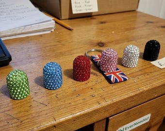 Dust Cap Schrader Valve Cap Soft Clay Rhinestone Diamond Shining fit for Auto Cars Truck Motorcycles Bicycle Dustproof Tire Valve Stems Caps