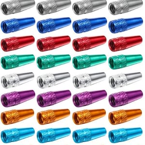 Tapa de válvula Presta para bicicleta, de aleación de aluminio, multicolor, para bicicleta de montaña