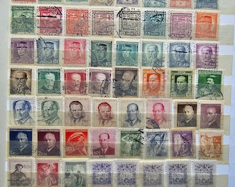 100 très vieux timbres de Tchécoslovaquie