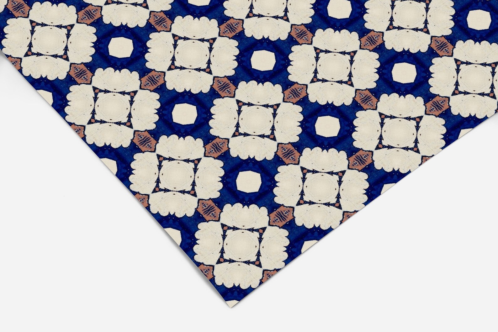 Blue Tile Pattern Contact Paper Peel and Stick Wallpaper Etsy