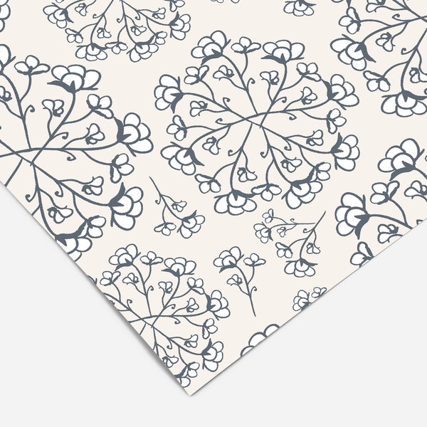 Farmhouse Decor Floral Contact Paper Peel And Stick Wallpaper | Removable Wallpaper | Shelf Liner | Drawer Liner | Peel and Stick Paper 174