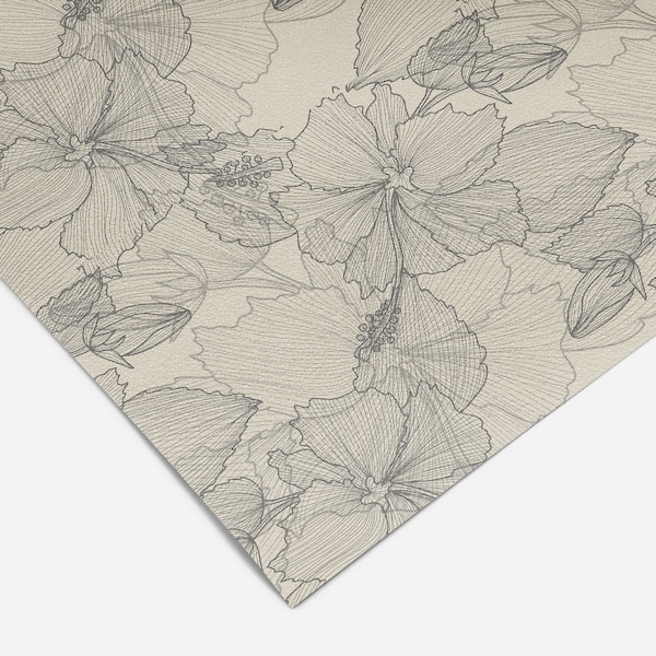 Tan And Floral Contact Paper | Peel And Stick Wallpaper | Removable Wallpaper | Shelf Liner | Drawer Liner | Peel and Stick Paper 49