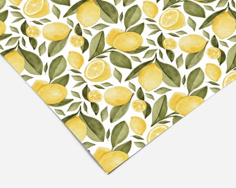 Lemon Floral Kitchen Contact Paper | Peel And Stick Wallpaper | Removable Wallpaper | Shelf Liner | Drawer Liner | Peel and Stick Paper 404