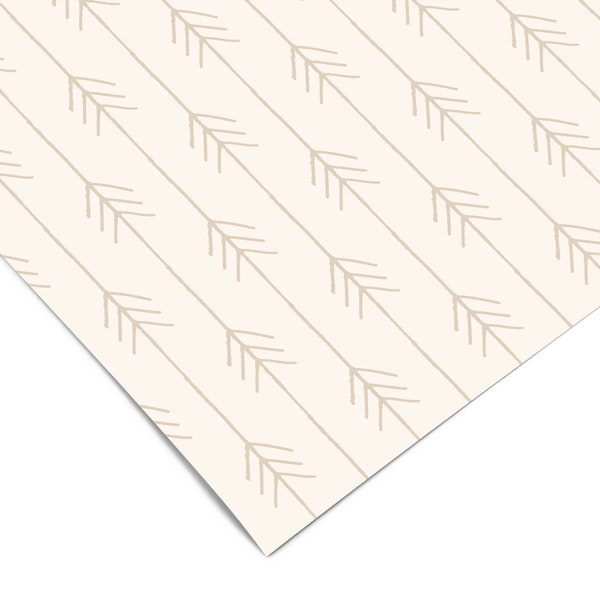 Cream Arrow Farmhouse Contact Paper | Peel And Stick Wallpaper | Removable Wallpaper | Shelf Liner | Drawer Liner | Peel and Stick Paper 551