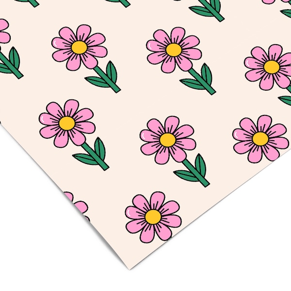 Pink florals Contact Paper | Peel And Stick Wallpaper | Removable Wallpaper | Shelf Liner | Drawer Liner | Peel and Stick Paper 1687