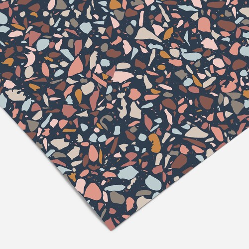 Terrazzo Contact Paper Peel and Stick Wallpaper Removable Etsy