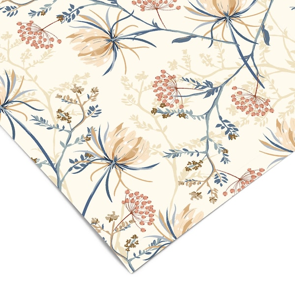 Farmhouse Floral Contact Paper | Peel And Stick Paper | Removable Wallpaper | Shelf Liner | Drawer Liner | Peel and Stick Wallpaper 1179