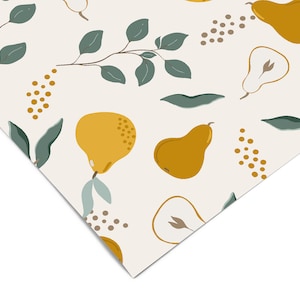 Pear Boho Kitchen Contact Paper | Peel And Stick Wallpaper | Removable Wallpaper | Shelf Liner | Drawer Liner | Peel and Stick Paper 499