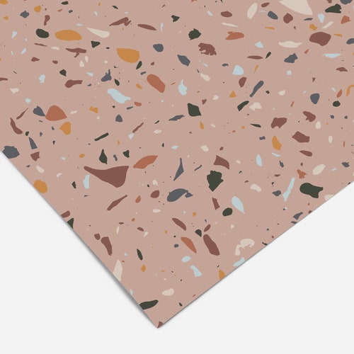 Terrazzo Contact Paper Peel and Stick Wallpaper Removable Etsy