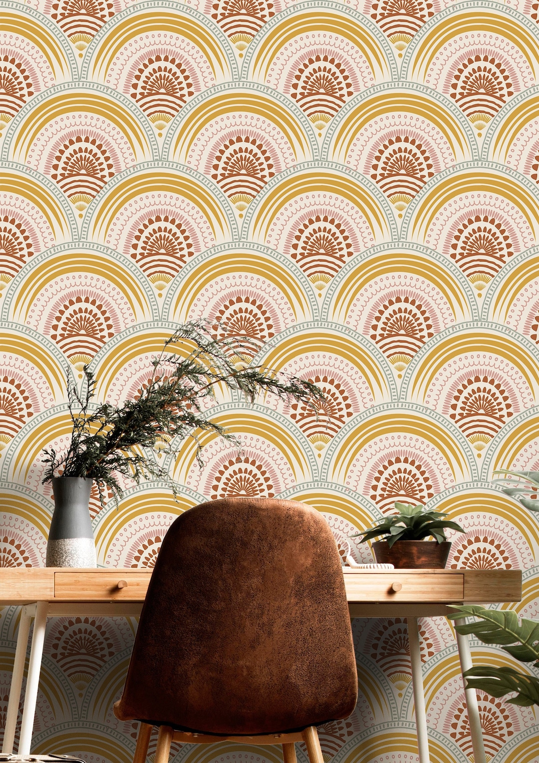 Wallpaper Peel and Stick Wallpaper Decorative Boho Removable Wallpaper ...