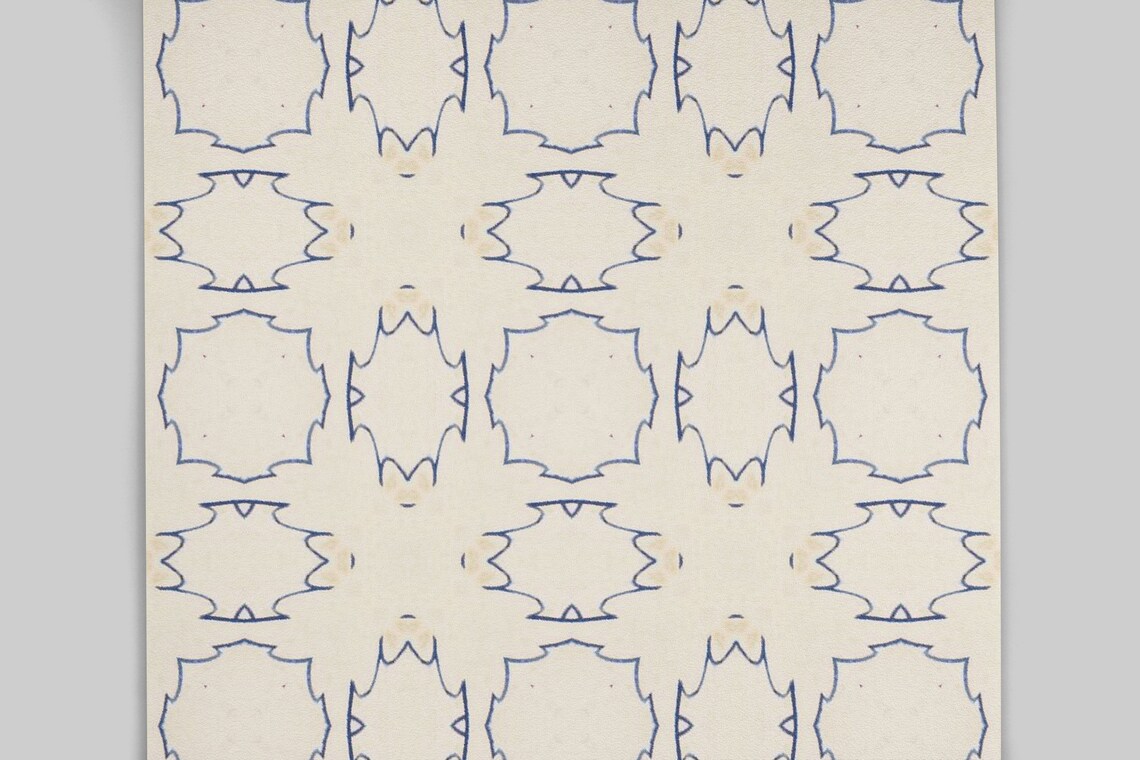 Vintage Cream Navy Wallpaper Wallpaper Peel and Stick | Etsy