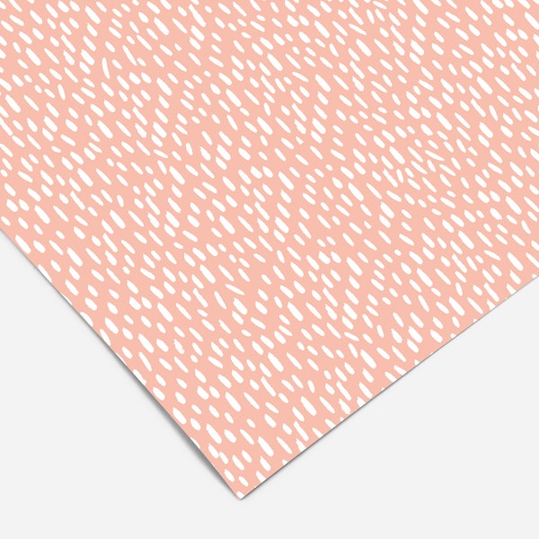 Peach Pink Drawn Line Contact Paper | Peel And Stick Wallpaper | Removable Wallpaper | Shelf Liner | Drawer Liner | Peel and Stick Paper 433