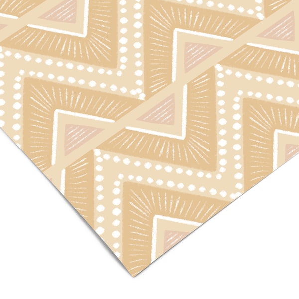 Tan Geometric Pattern Contact Paper | Peel And Stick Wallpaper | Removable Wallpaper | Shelf Liner | Drawer Liner | Peel and Stick Paper 980