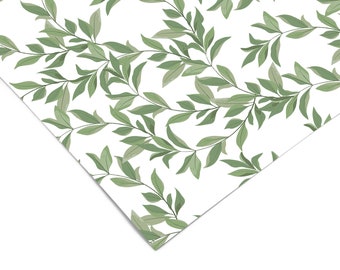 Green Foliage Floral Contact Paper | Peel And Stick Wallpaper | Removable Wallpaper | Shelf Liner | Drawer Liner | Peel and Stick Paper 489