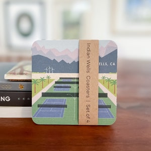Indian Wells Original Graphic Art Coasters