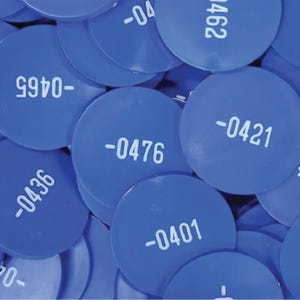 Numbered Plastic Tokens 2000 pcs