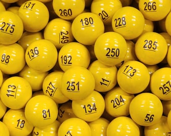 Numbered Wood Balls 500 pcs