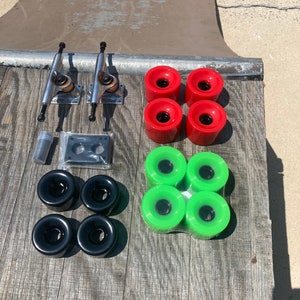 5” Trucks Wheels Bearings Risers assembled UV light for Globoard complete deck package