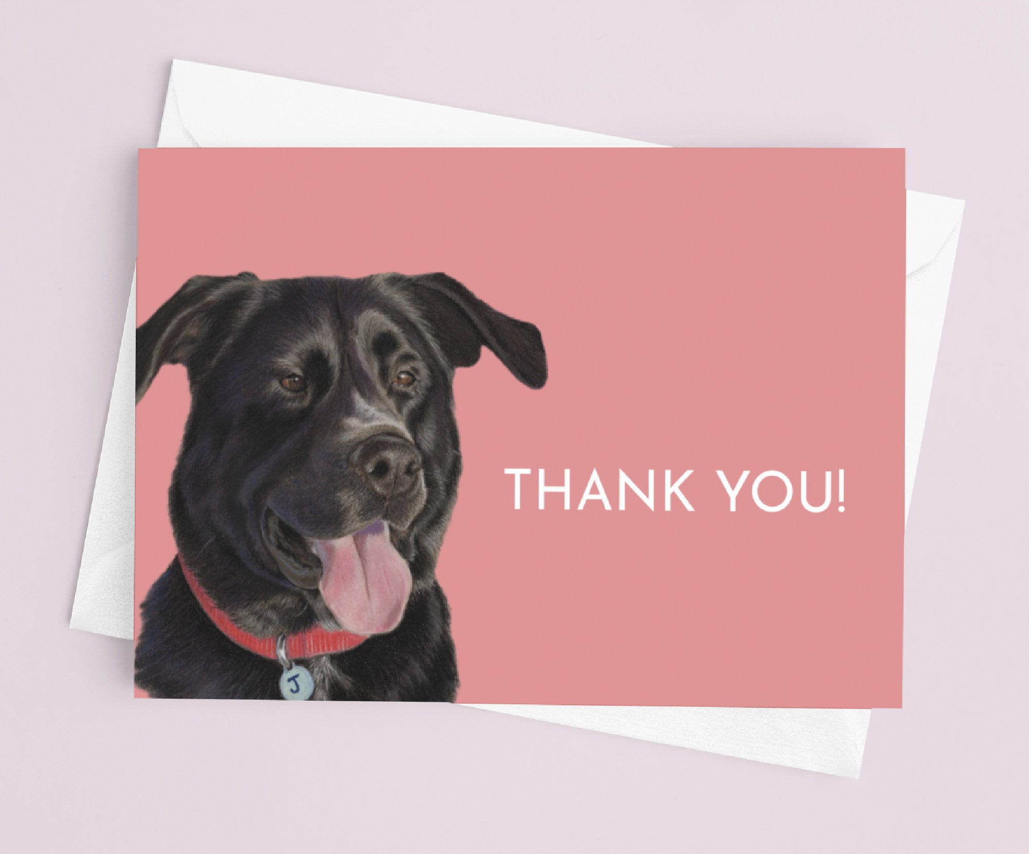 Black Labrador Thank You Cards, Labrador Cards, Labrador Notecards