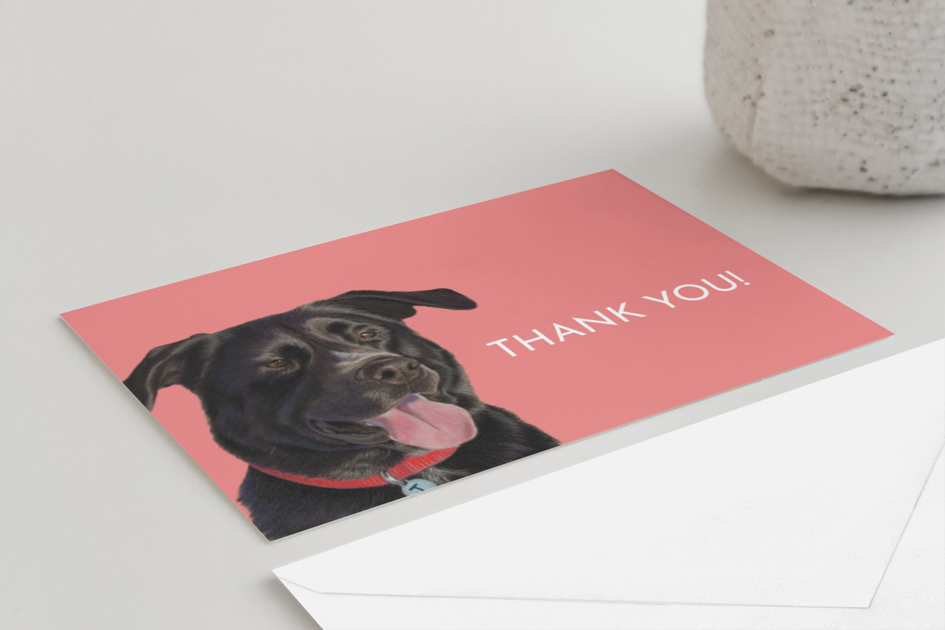 Black Labrador Thank You Cards, Labrador Cards, Labrador Notecards