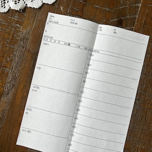 Può includere: Un modulo bianco di carta con testo nero, intitolato "dopo meno monitoraggio". Il modulo ha una colonna per l'ora, che inizia alle 08:00 e sale fino alle 19:00 in incrementi di 100 minuti. Il modulo ha anche una colonna per "resp", "cardiaco", "accesso", "GU/GI", "dieta", e "m/s, pelle".