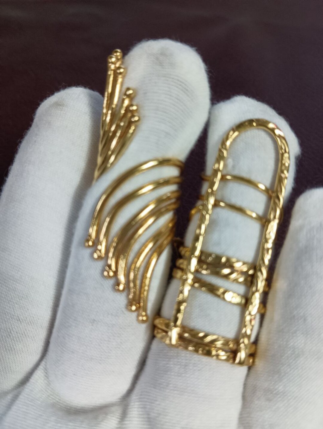Gold Trigger Finger Rings, Arthritis Rings, EDS Finger Splint Rings ...