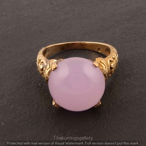 Rose Quartz ring, Gemstone ring, Boho ring, Brass ring, Valentine ring, Christmas ring, Anniversary ring, Women ring, Promise ring,