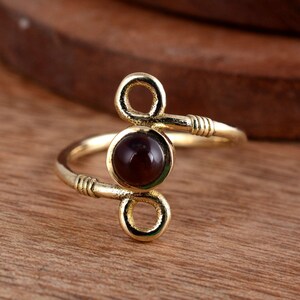 Garnet Ring, Garnet Jewelry For Women, Natural Red Garnet, Gemstone Jewelry, Stackable Rings, Garnet Cabochons, Mothers day gifts