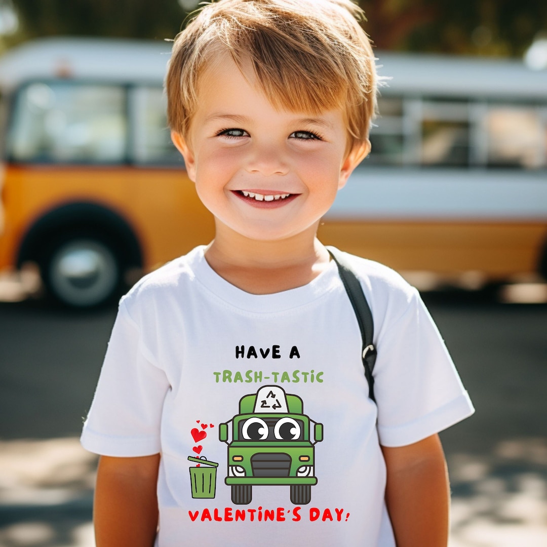 Have A Trashtastic Valentine's Day, Trash Truck Valentine, Trash Truck