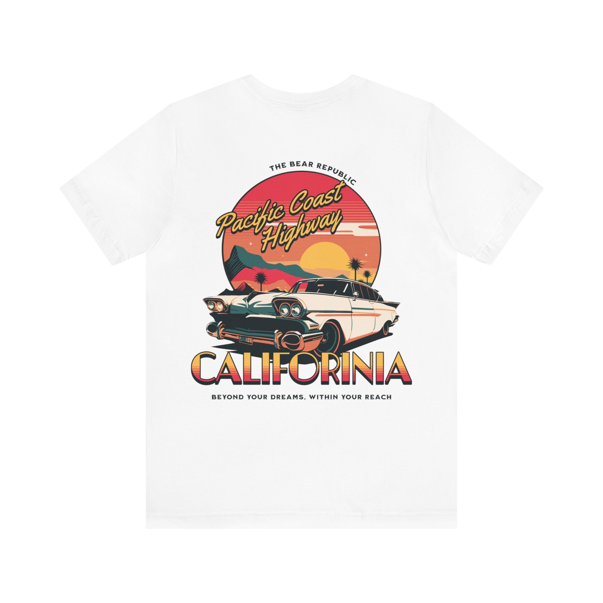 California Coast T-Shirt for Men/Large Size (USA Size)