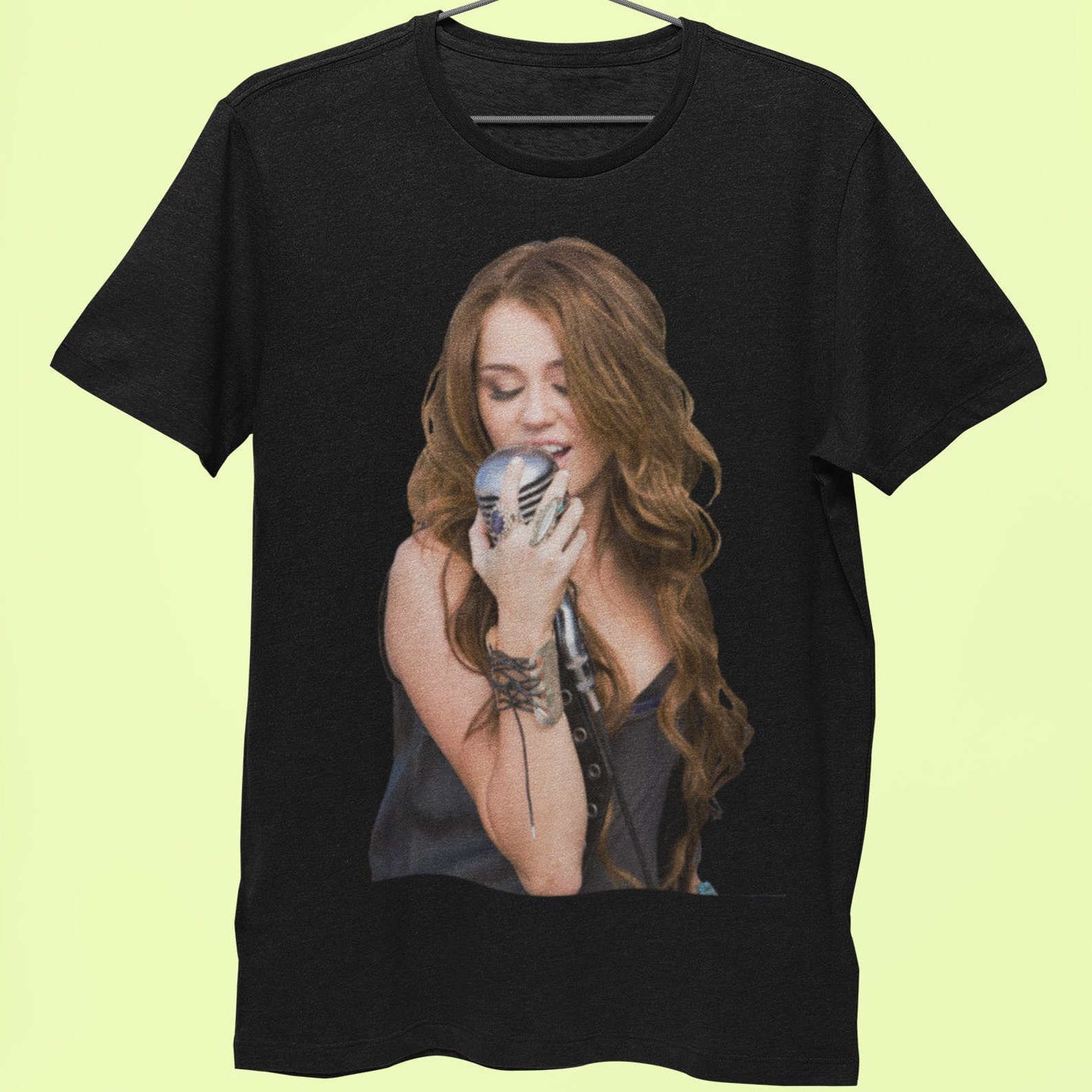 Miley Cyrus tshirt Woman's shirt Miley Cyrus 90s Etsy