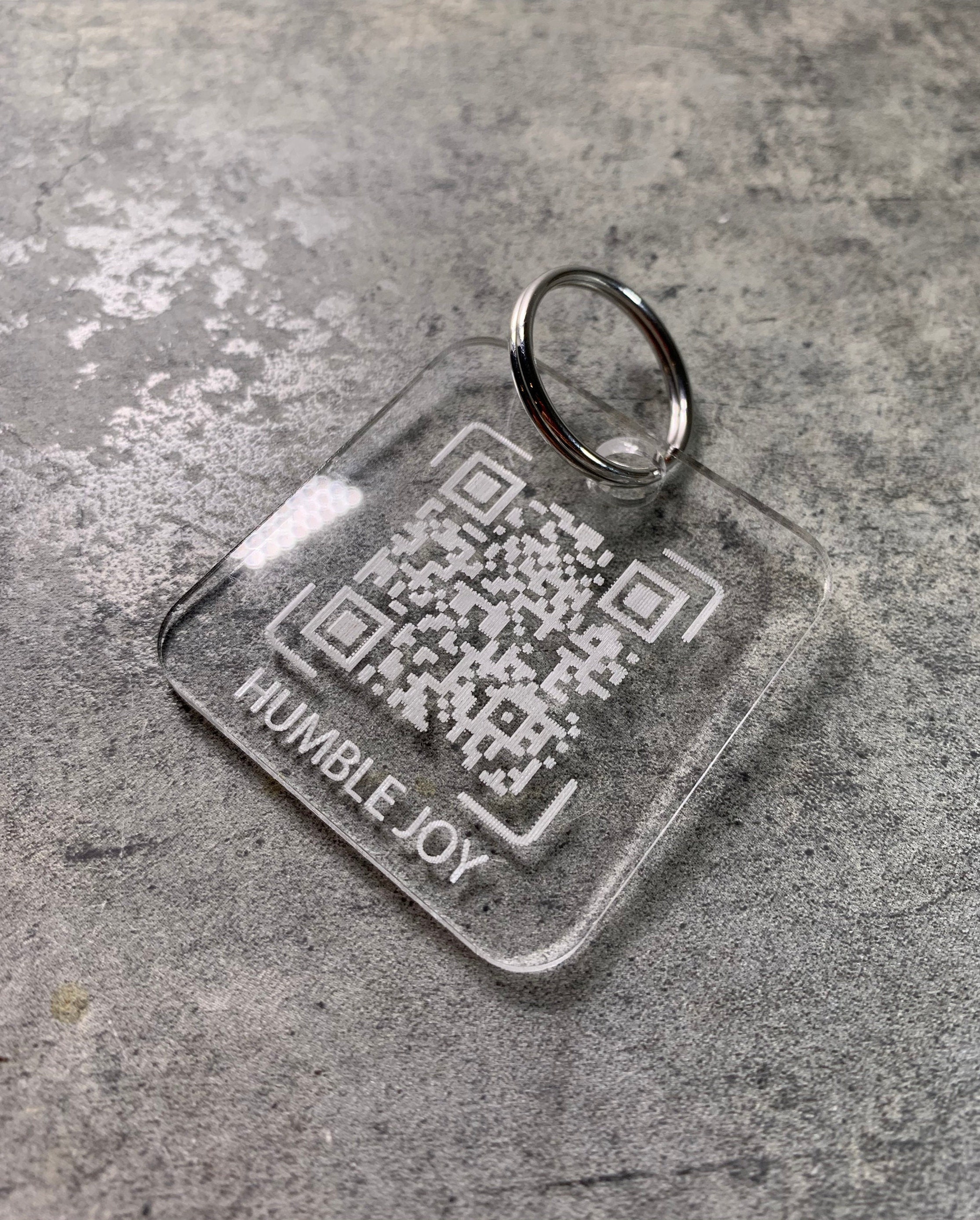 QR CODE Keychain New Business Card Great for Linktree / Etsy