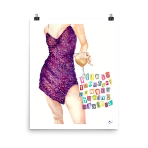Life is Too Short to Wear Boring Clothes Watercolor Print