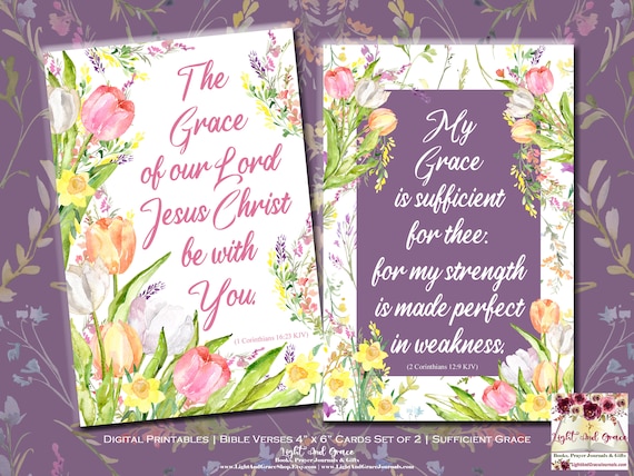 Digital Printable Bible Verses Frameable 4 X 6 | Etsy