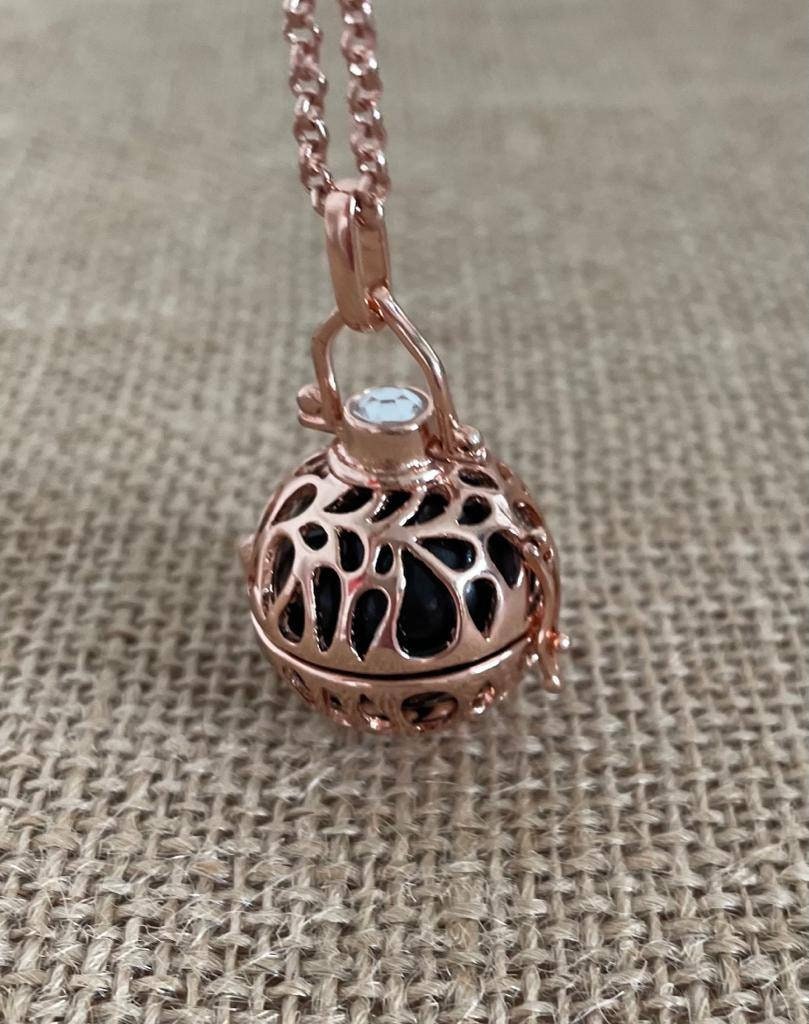Rose Gold Harmony Ball With Diamante 