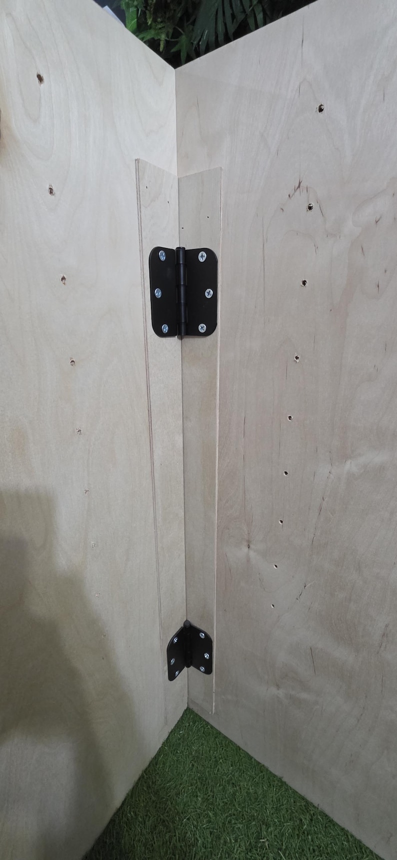 peg holes at different heights to adjust your shelf!