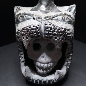 Hand Crafted Jaguar Roar Whistle: Maya Aztec Replica