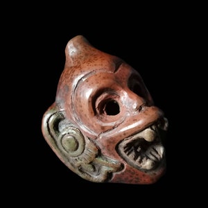 Monkey Death Whistle, LOUD medium size, Hand Crafted, Original Whistle, Maya, Aztec sugar skull, Hand Painted