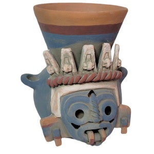 Tlaloc Vessel, Tlaloc God Of Rain, God Of Earthly Fertility