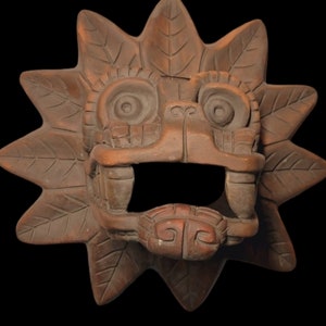 Handcrafted Clay Quetzalcoatl Head Statue - Available in 3 Sizes! Symbol of Aztec God N Mesoamerican Culture, Unique Decor & History Tribute