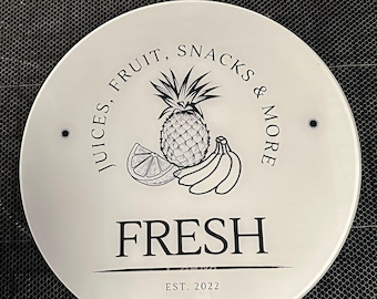 Custom Logo Sign for Snack Carts & Businesses