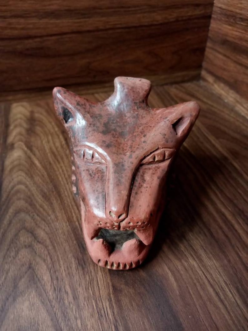 Wolf howling LOUD Wolf whistle Maya Aztec Replica Hand Etsy