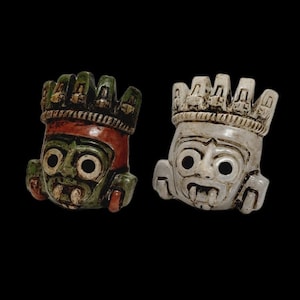 Tlaloc Death Whistle, Replica From INAH Museum, Mesoamerican Replica Of Tlaloc, Tlaloc God Of Rain, God Of Earthly Fertility