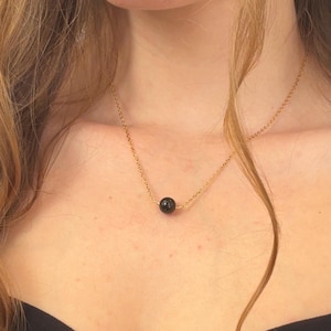 Tourmaline Necklace | Natural Gemstone | Crystal Healing Jewelry | Dainty Boho Gifts for Her