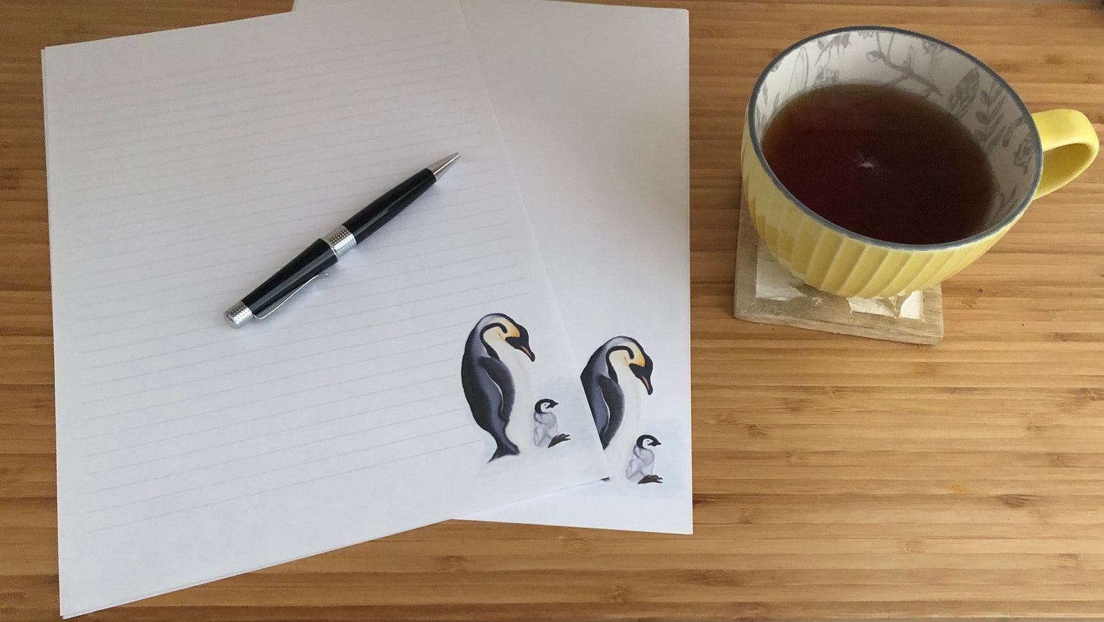 How to make penguin emoji on whatsapp image