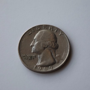 1969 NO MINT George Washington Quarter Dollar Coin//Collectors Item//US Coin