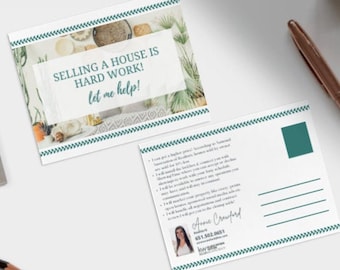 FSBO Real Estate Postcard Template Design |  FSBO | Real Estate Marketing | Real Estate Open House | Real Estate Canva template