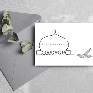 EID Mubarak Karte 7x5, Eid Grußkarte, Eid druckbar, druckbare Eid, digitaler Download, Ramadan Karte