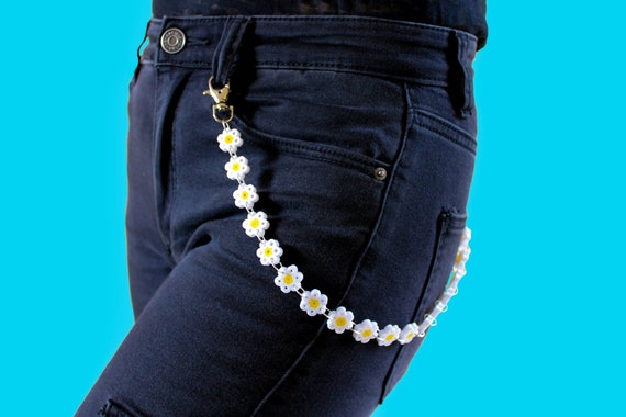 Flower Belt Chain, Pants Chain Hama Flowers, Daisy Belt Chain, Chain for  Pants, Daisy Jeans Chain, Pants Chain Daisy Flower Perler Beads Y2k 