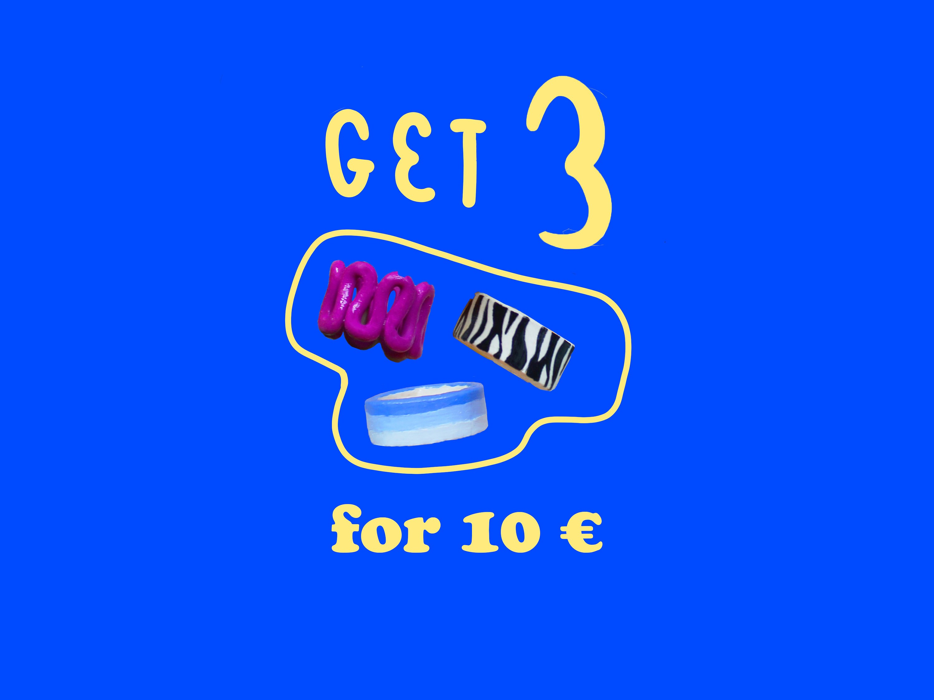 Set Clay Rings Chunky Clay Rings Polymer Clay Rings Indie Etsy Finland